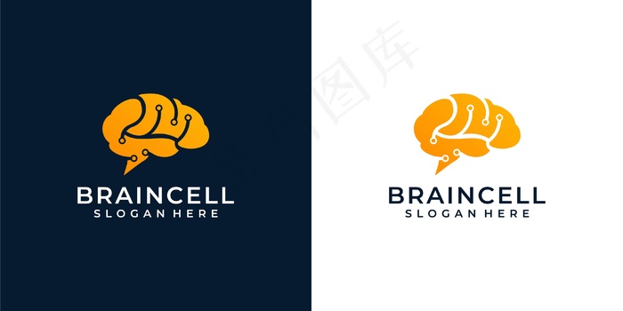 大脑标志插图