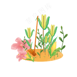 秋分秋收秋天农夫小麦