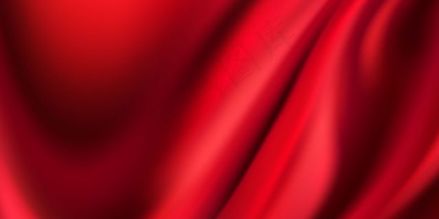 红色窗帘背景。