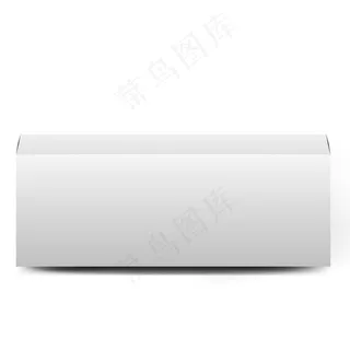 开箱收集。一套白色背景的白色长纸板箱。一套空白产品包装盒。逼真的纸板箱，容器，包装。