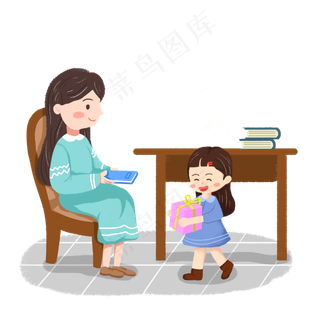 教师节学生给老师送礼物素材