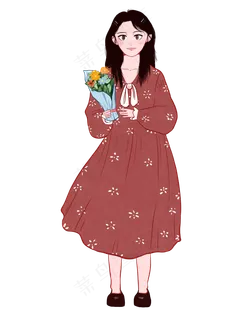 教师节收到学生鲜花礼物的年轻老