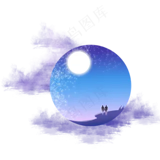 七夕情侣星空边框 七夕情侣星空边框