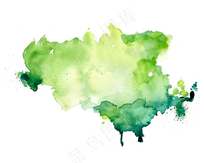 抽象绿色水彩色斑纹理背景eps,ai矢量模版下载