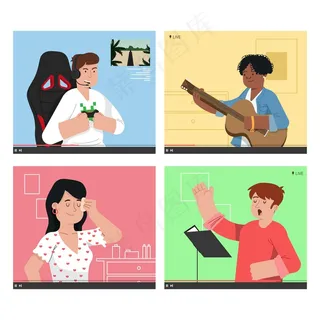 屏幕上的博客集