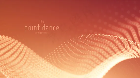 技术数字飞溅或爆炸的数据点背景。点舞波形。网络用户界面，hud元素。