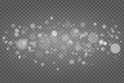 抽象灯光效果。在透明背景上隔离的灯光。