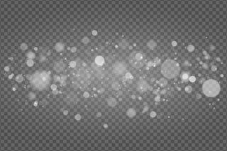 抽象灯光效果。在透明背景上隔离的灯光。