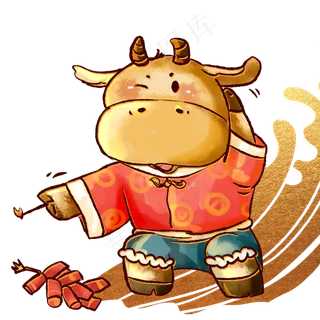 牛年放鞭炮