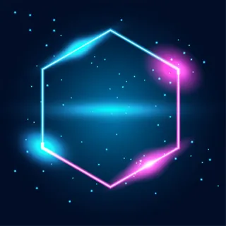 霓虹灯发光的技术路线，高科技未来抽象背景