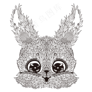 中秋兔子动物简洁装饰可爱