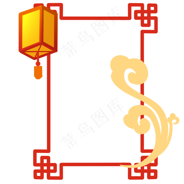 中秋灯笼边框(2000X2000(DPI:300))psd模版下载