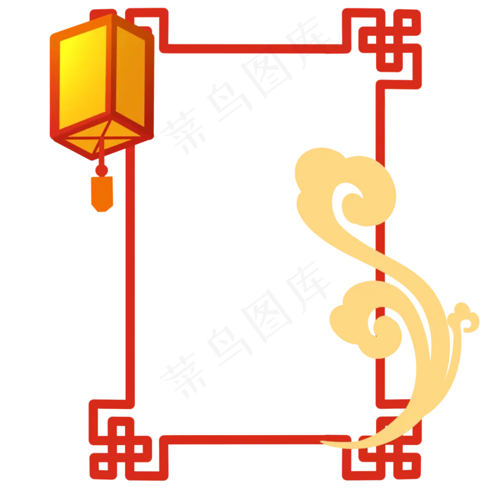 中秋灯笼边框(2000X2000(DPI:300))psd模版下载