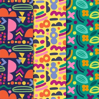 抽象手绘图案集