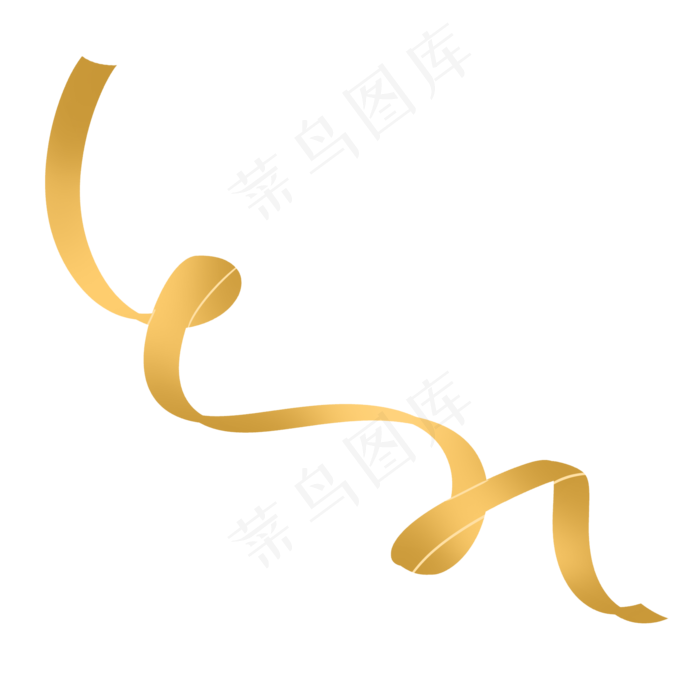 黄色丝带飘带彩带(2000X2000(DPI:300))psd模版下载