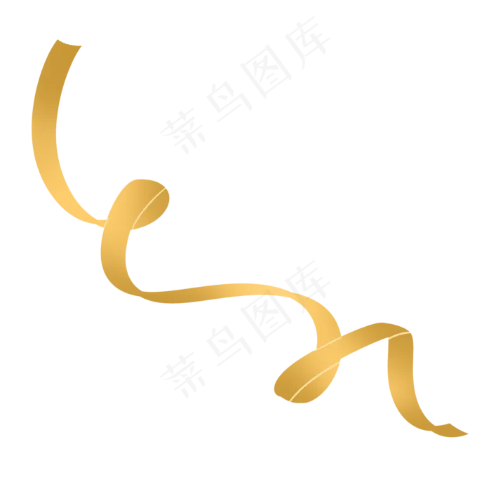 黄色丝带飘带彩带(2000X2000(DPI:300))psd模版下载