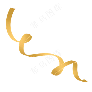 黄色丝带飘带彩带