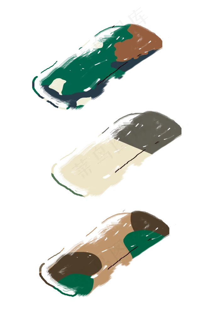 迷彩装饰长条设计免抠(3005X4413(DPI:72))psd模版下载