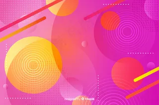 具有几何形状的振动背景