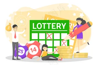 彩票概念。赌博和宾果游戏。玩游戏