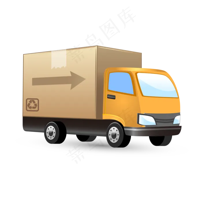 双11快递货车(2000*2000px 300 dpi )ai矢量模版下载