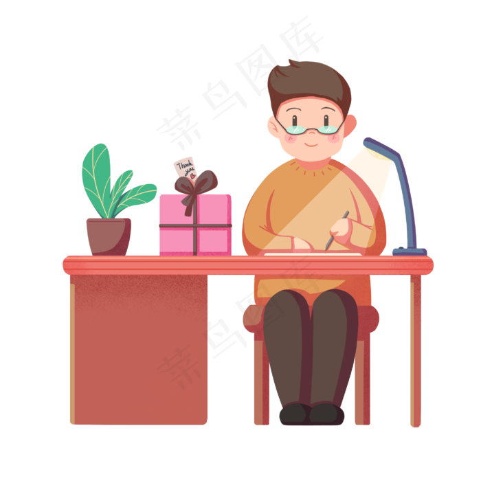 教师节老师工作人物