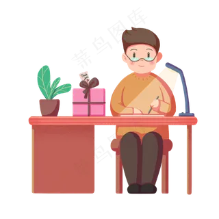 教师节老师工作人物