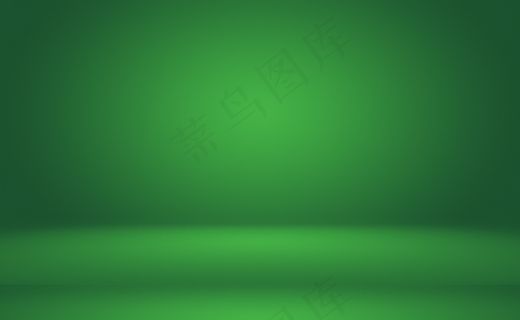 绿色渐变抽象背景空房间，为您的文本和图片提供空间