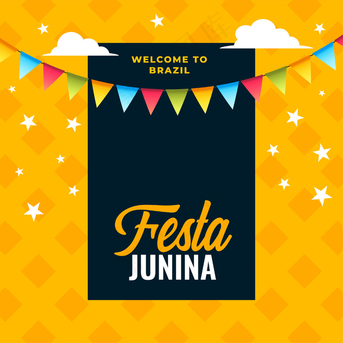 junina节巴西节日庆典背景