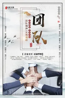 企业文化挂画  励志海报 诚信文明海报