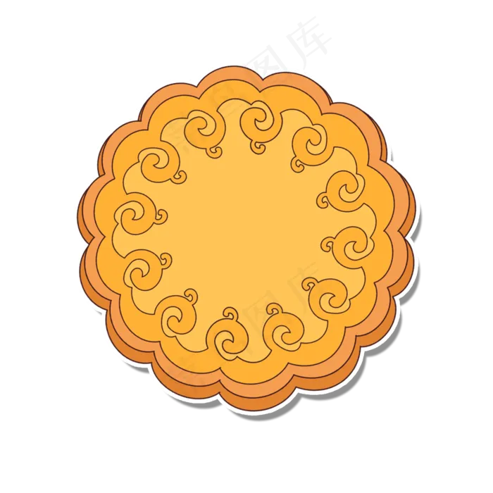 装饰月饼(2000X2000(DPI:300))psd模版下载