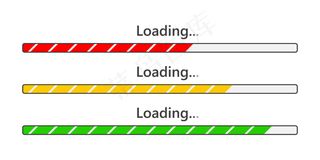 加载栏图标。插图