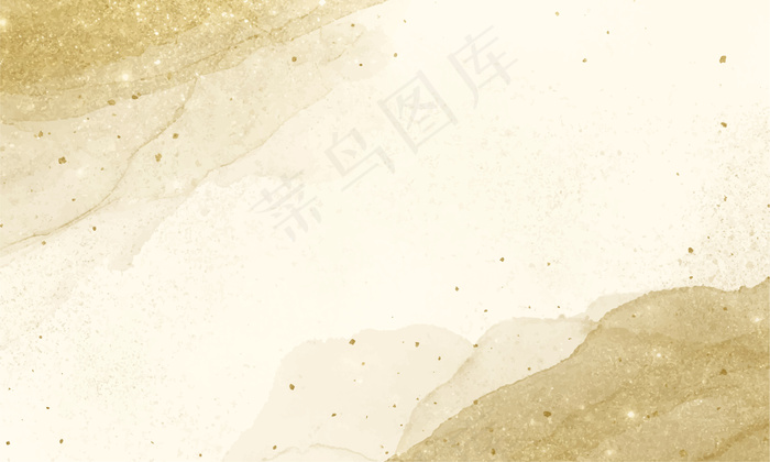 金色酒精墨水背景。抽象流体艺术绘画。eps,ai矢量模版下载