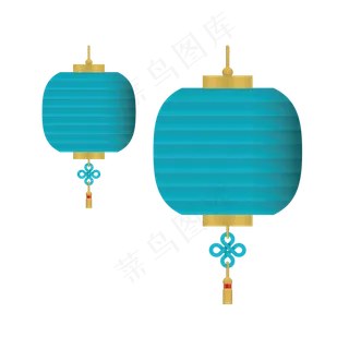 中秋节日花灯灯笼元素