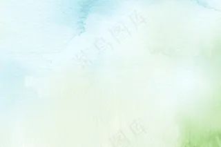 水彩蓝色和绿色的抽象背景图