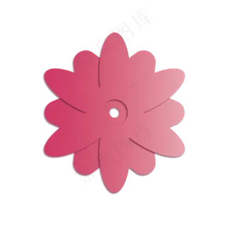 七夕剪纸风花朵