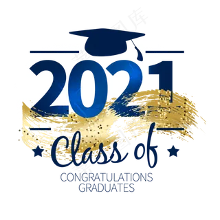 2021年毕业季主题数字