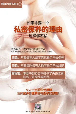 私密护理海报