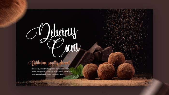 巧克力餐厅横幅banner模板