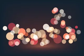 暗背景上的Bokeh灯光效果