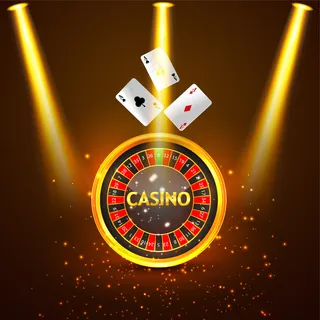 赌场真实背景，带轮盘赌和扑克牌