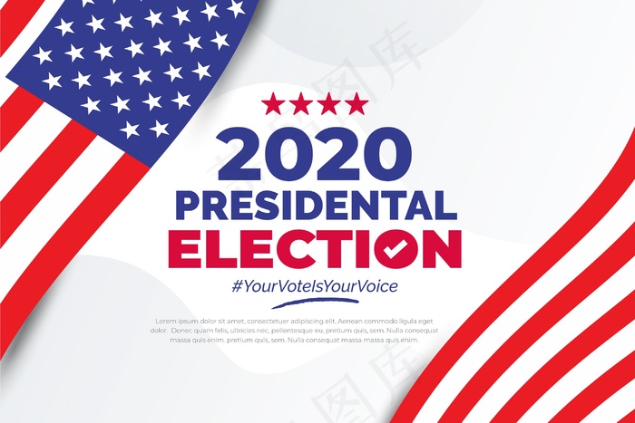 2020年美国总统选举背景eps,ai矢量模版下载
