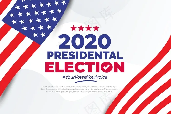 2020年美国总统选举背景eps,ai矢量模版下载