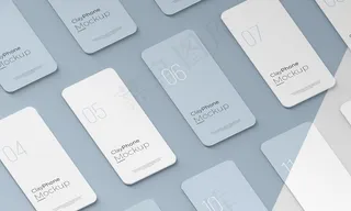 手机屏幕上的界面模型样机