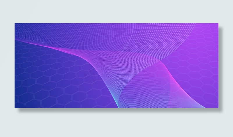 科技线条蜂巢网络海报背景