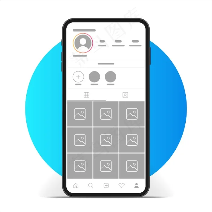 模板接口应用程序app的模型样机。eps,ai矢量模版下载