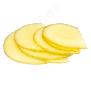 黄色切片土豆