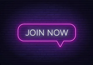 立即加入砖背景上的霓虹灯标志。容易改变框架颜色。