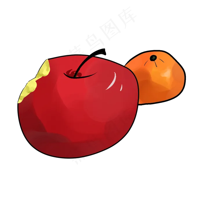 秋收的果实苹果橘子(2000*2000px 300 dpi )psd模版下载