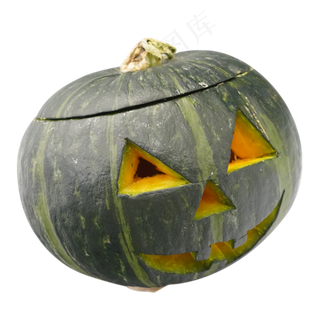 绿色万圣节南瓜